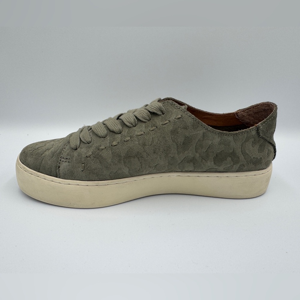 Frye Women’s Lena Low Lace Suede Sneaker, Olive Green, SIZE: 7 - Picture 9 of 12